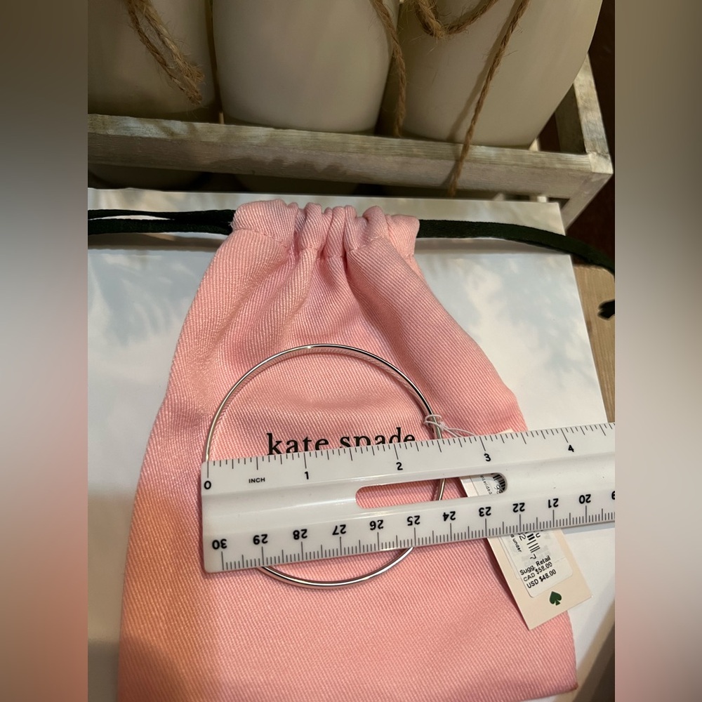 Kate Spade Silver Bangle Bracelet - Picture 6 of 12